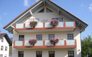 Geländer mit Glasfüllung